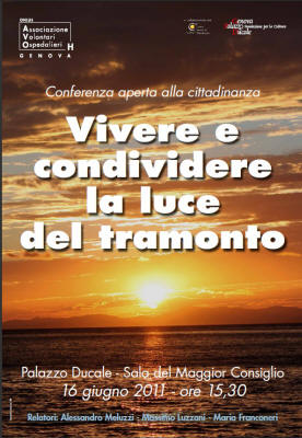 Conferenza AVO: "Vivere e condividere la luce del tramonto"